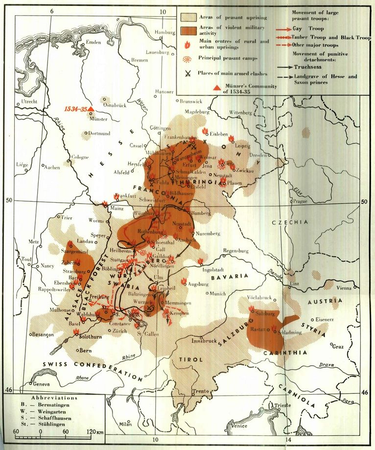 1977 The Peasant War in Germany map.jpg